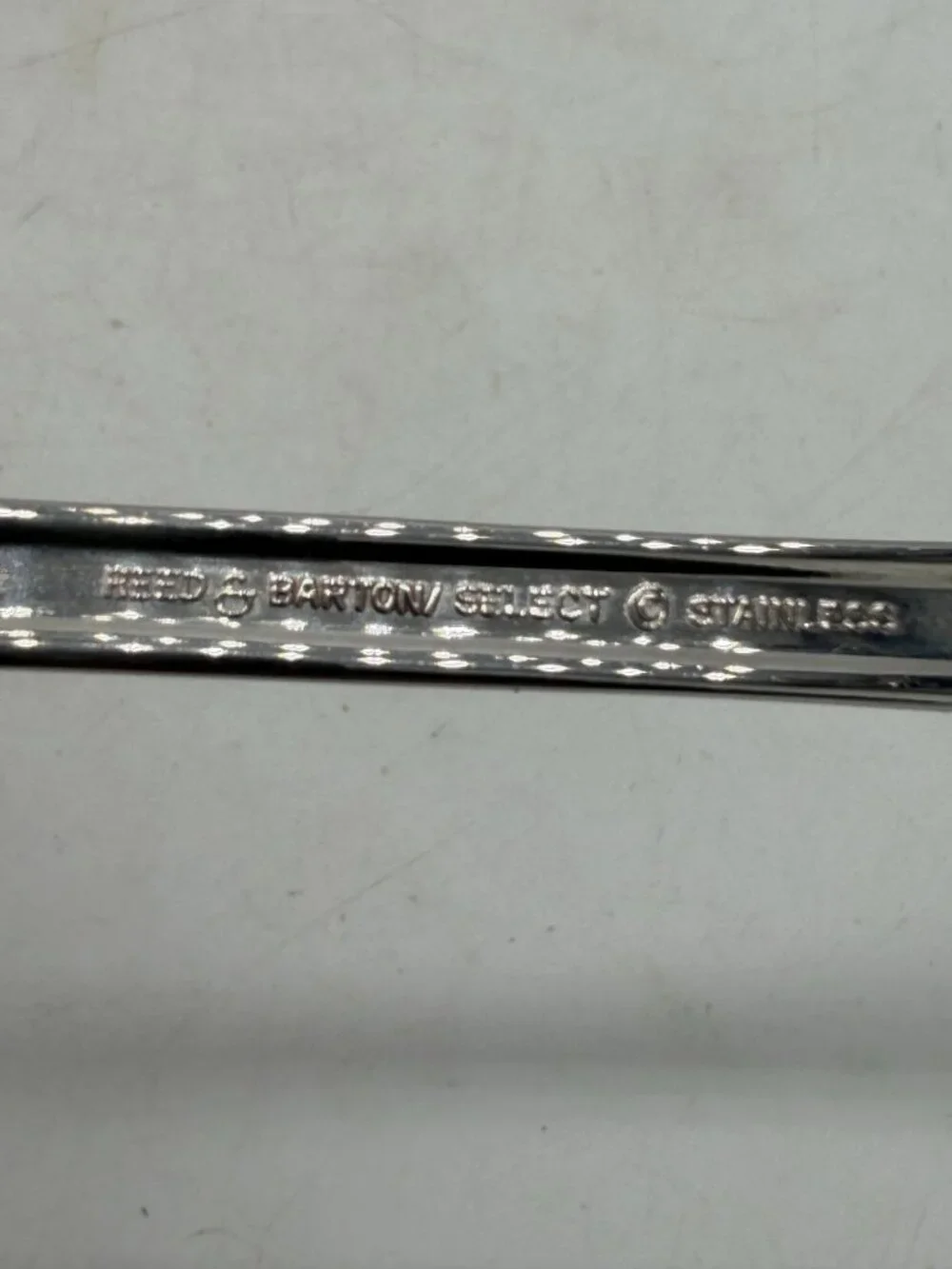 Reed & Barton Stainless Sugar Spoon Serving Utensil Clam Shape Flatware
